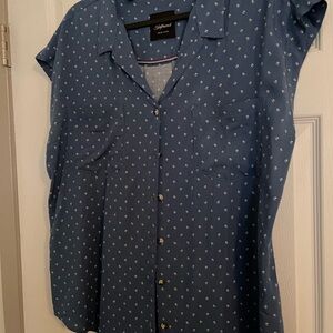 Jachs Blue Patterned Shirt